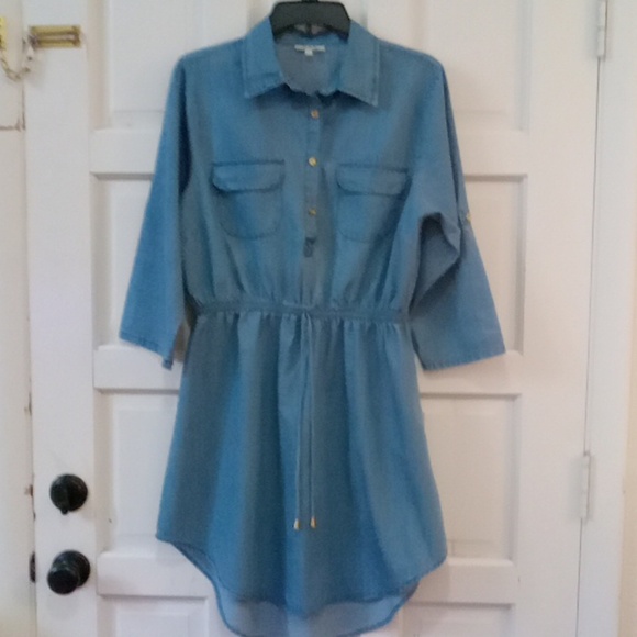 MPH Collection Dresses & Skirts - MPH Collection Denim Shirt Dress Blue Size L